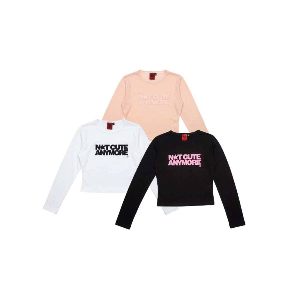 (🔥จัดส่งด่วน 1 วัน!) 22wrldwidee Not cute Anymore long sleeve girl crop เสื้อแขนยาวน่ารักสำหรับสาวๆสายดื้อซน (OC173)