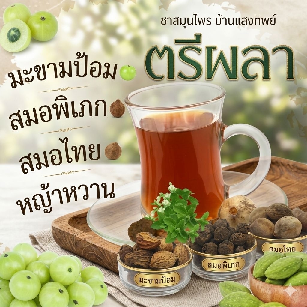 ตรีผลา #ชาสมุนไพรตรีผลา ขนาด 120 กรัม