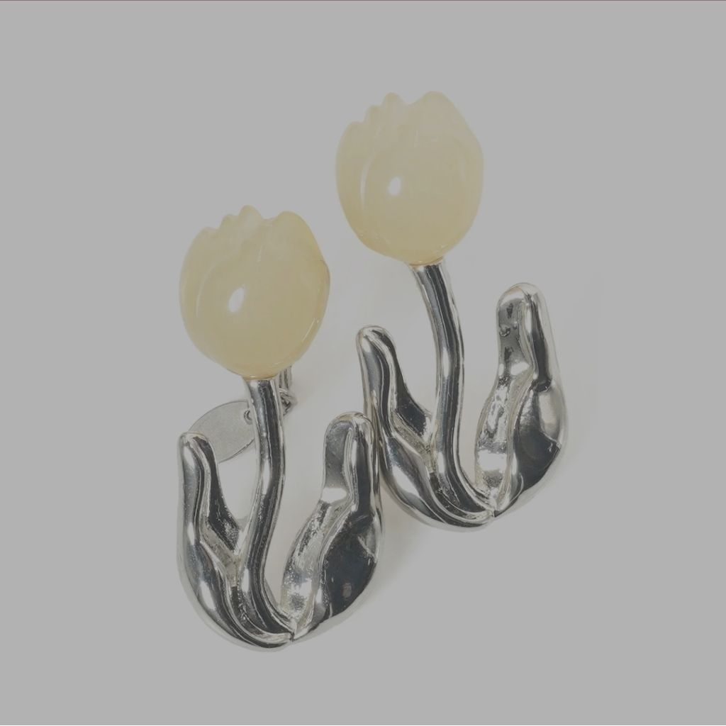 ✅​พร้อมส่งที่ไทย​ ต่างหู​ Liquem​ Soft Tulip clip on earrings​ แบบหนีบ