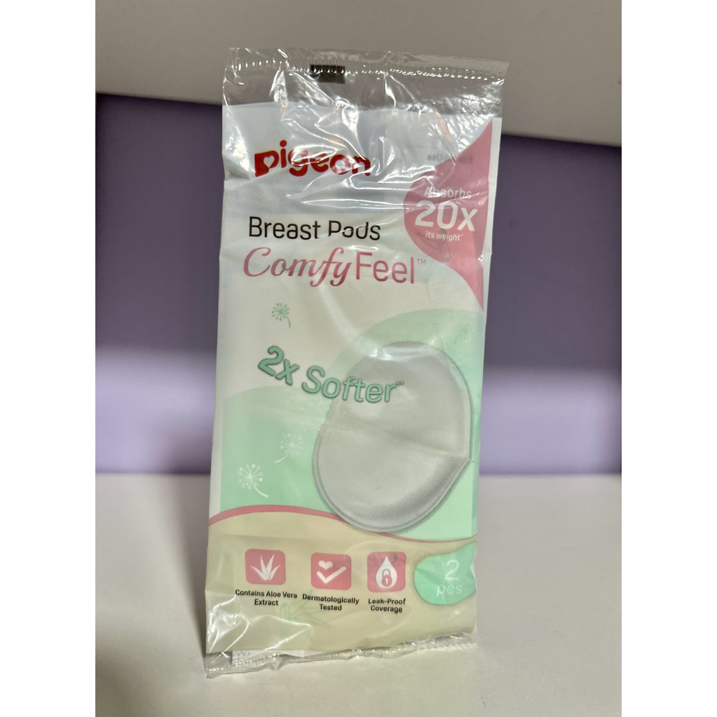 แผ่นซับน้ำนมpigeon แบบพกพา 1ห่อ2ชิ้น