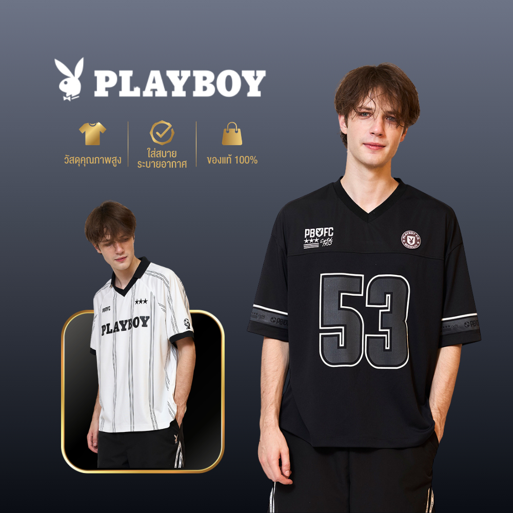 PLAYBOY 06PB BUNNY OF   เสื้อ OVERSIZE  รุ่น 1UB265PS001BK P1UT265OT003BK P1UT265TP001WH