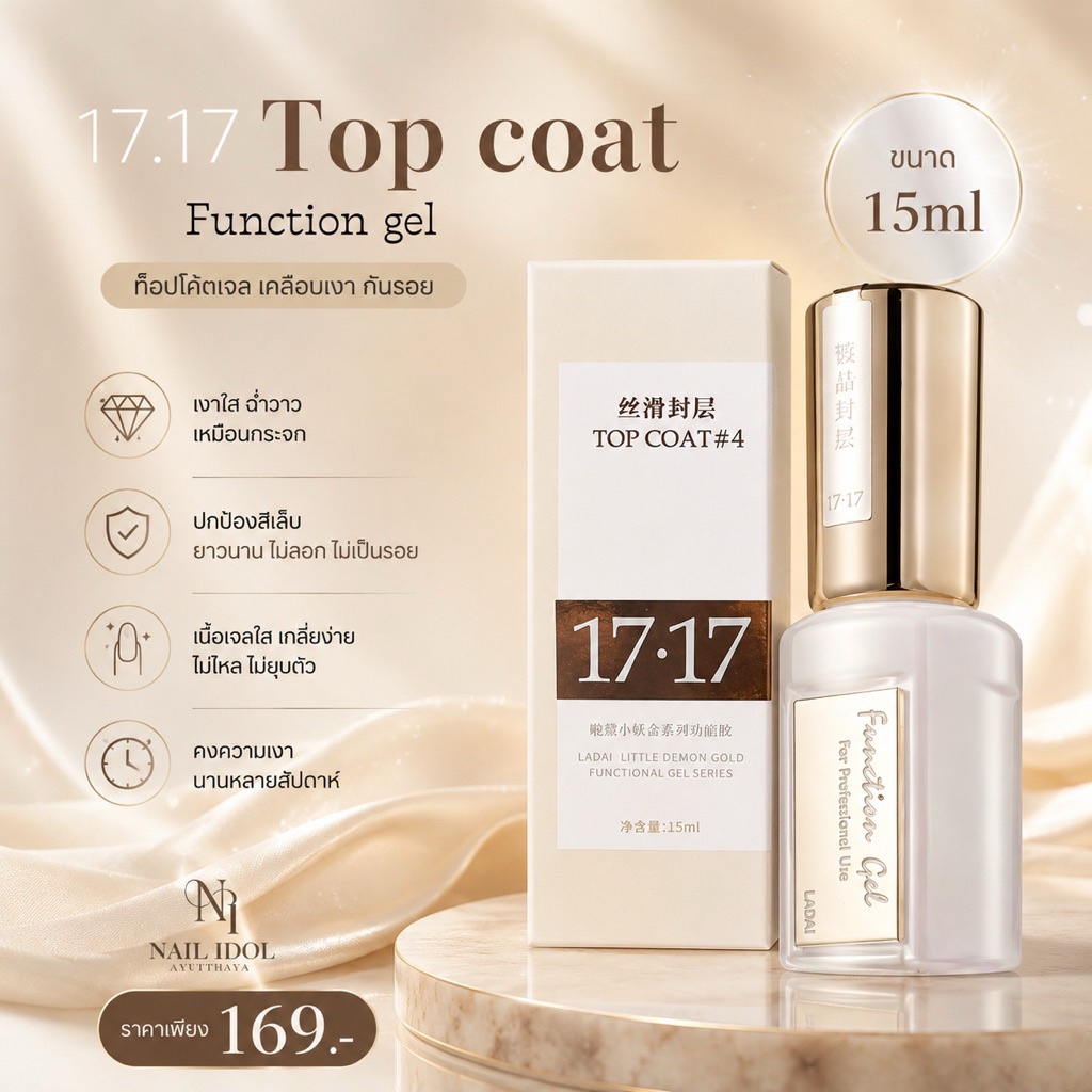 Ladai เบส ท็อป Function gel น้ำยาเคลือบเล็บสำหรับการดูแลเล็บที่มีประสิทธิภาพ