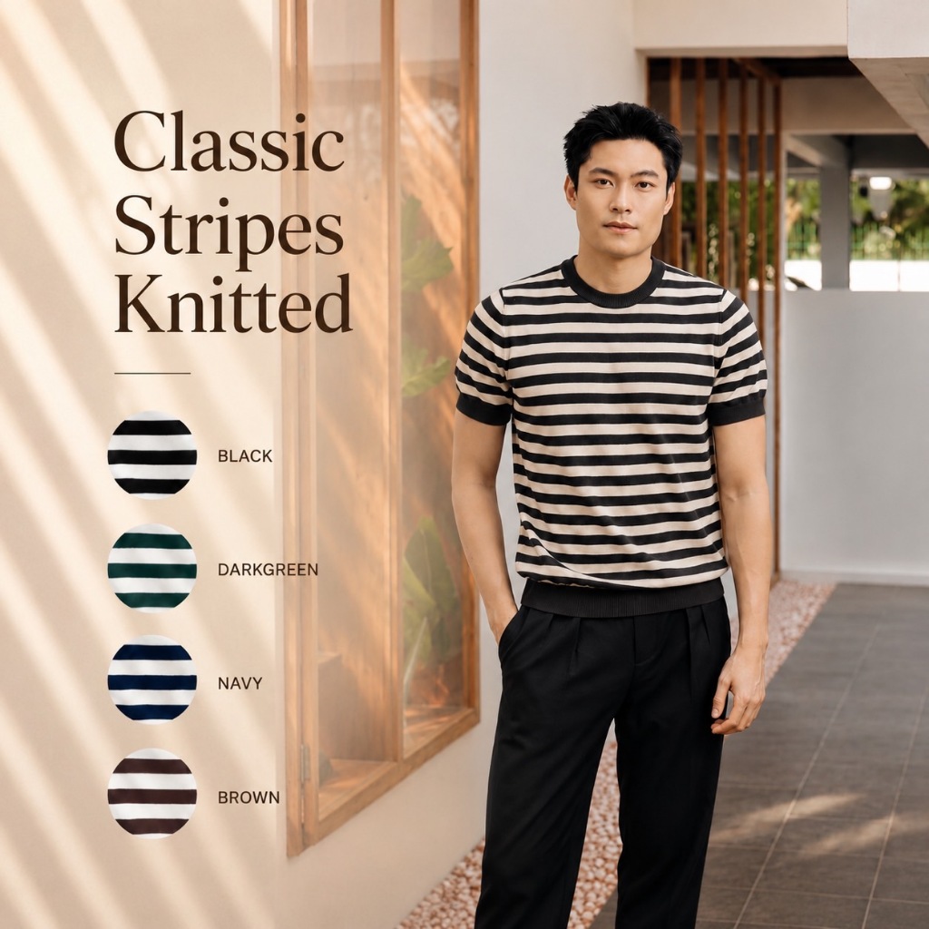 TOFFY & BROWN / CLASSIC STRIPES KNITTED.