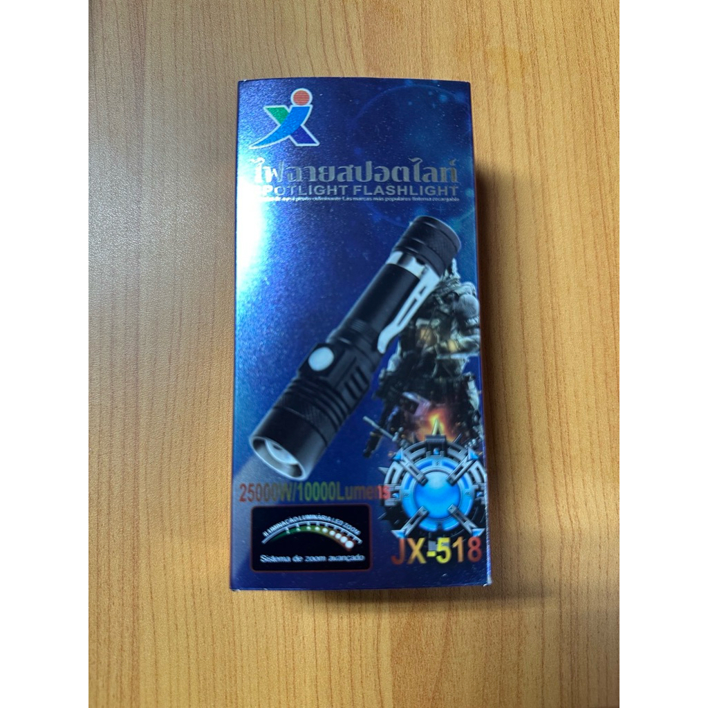 ไฟฉายแรงสูง JX 518/ APL-518 XML T6 28000 Lumens  / pae 518 (10000lumens)