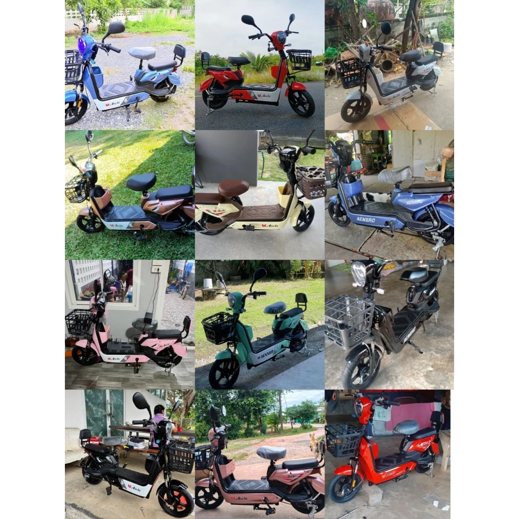 Anchi จักรยานไฟฟ้า 500W ระยะ 65KM รับน้ำหนัก 250KG มีตะกร้า ปั่นช่วยได้ thumbnail 3