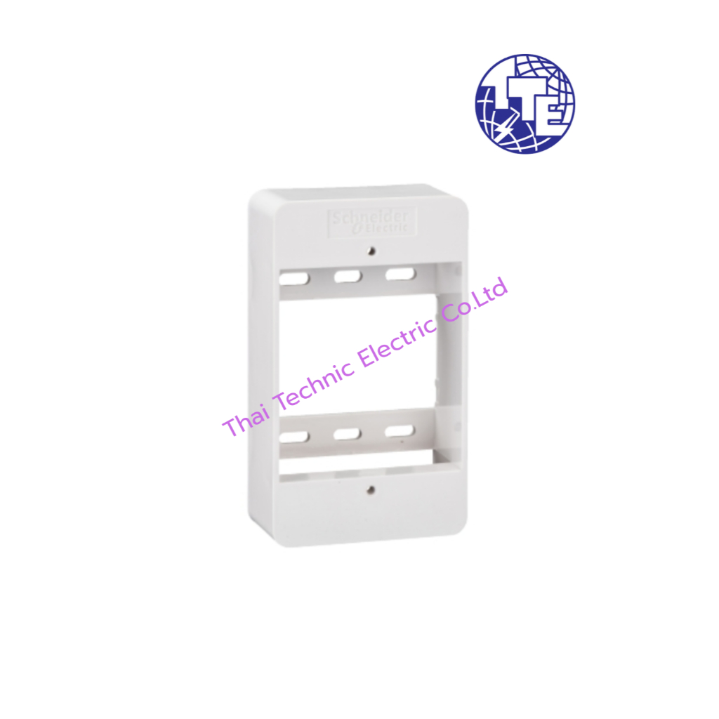 กล่องลอนพลาสติก Concept B3000F White 2"x4"