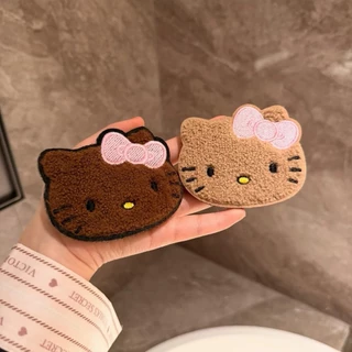 【พร้อมส่งจากไทย】Cute Kitty Magic Hair Clip กิ๊บติดผมหน้าหมีโบว์ชมพู ผ้าขนนุ่ม กิ๊บซ่อนผมเก็บผมด้านข้าง สไตล์คิ้วท์เกาหลี