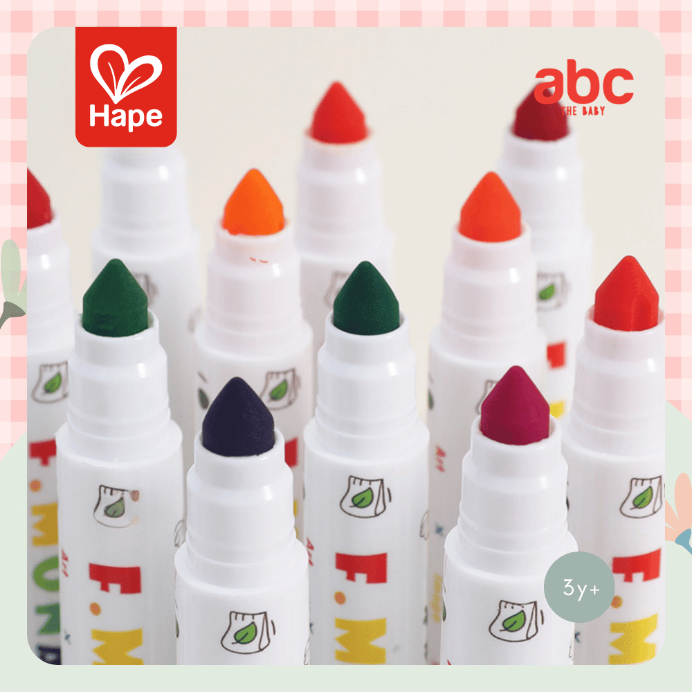 Hape - Taper Head Washable Markers 30 – Fine-Tip Washable Markers, 30 Colours 3Y+ image 2