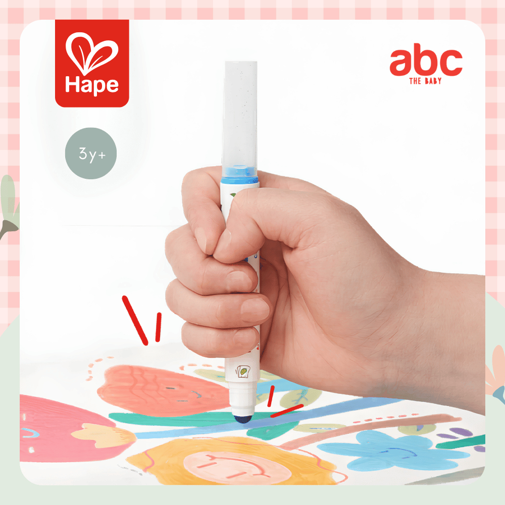 Hape Dot Washable Markers 可水洗圆头水彩笔 3岁+ 图片 4
