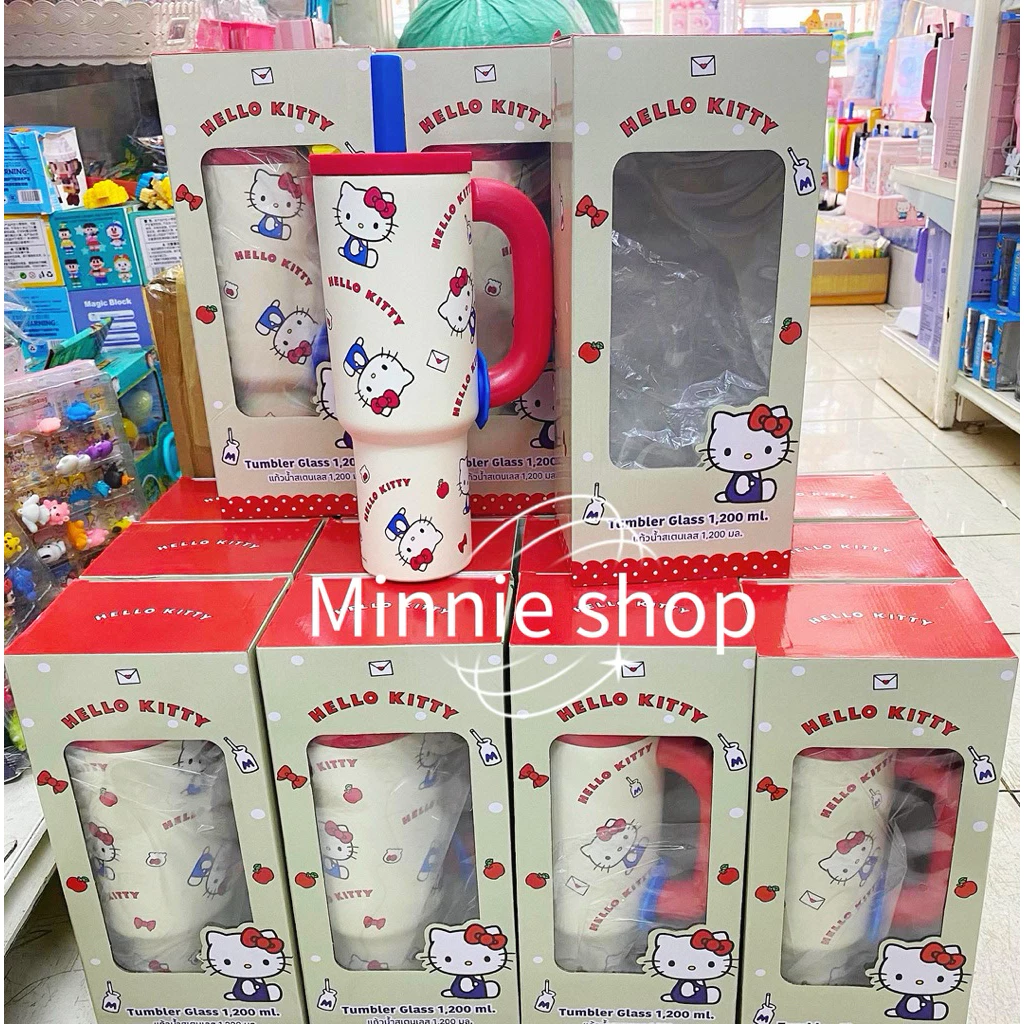พร้อมส่งในไทยแก้วเก็บอุณหภูมิลายการ์ตูนงานแท้ มีหลายลายใบใหญ่จุใจ 1,200 ml.