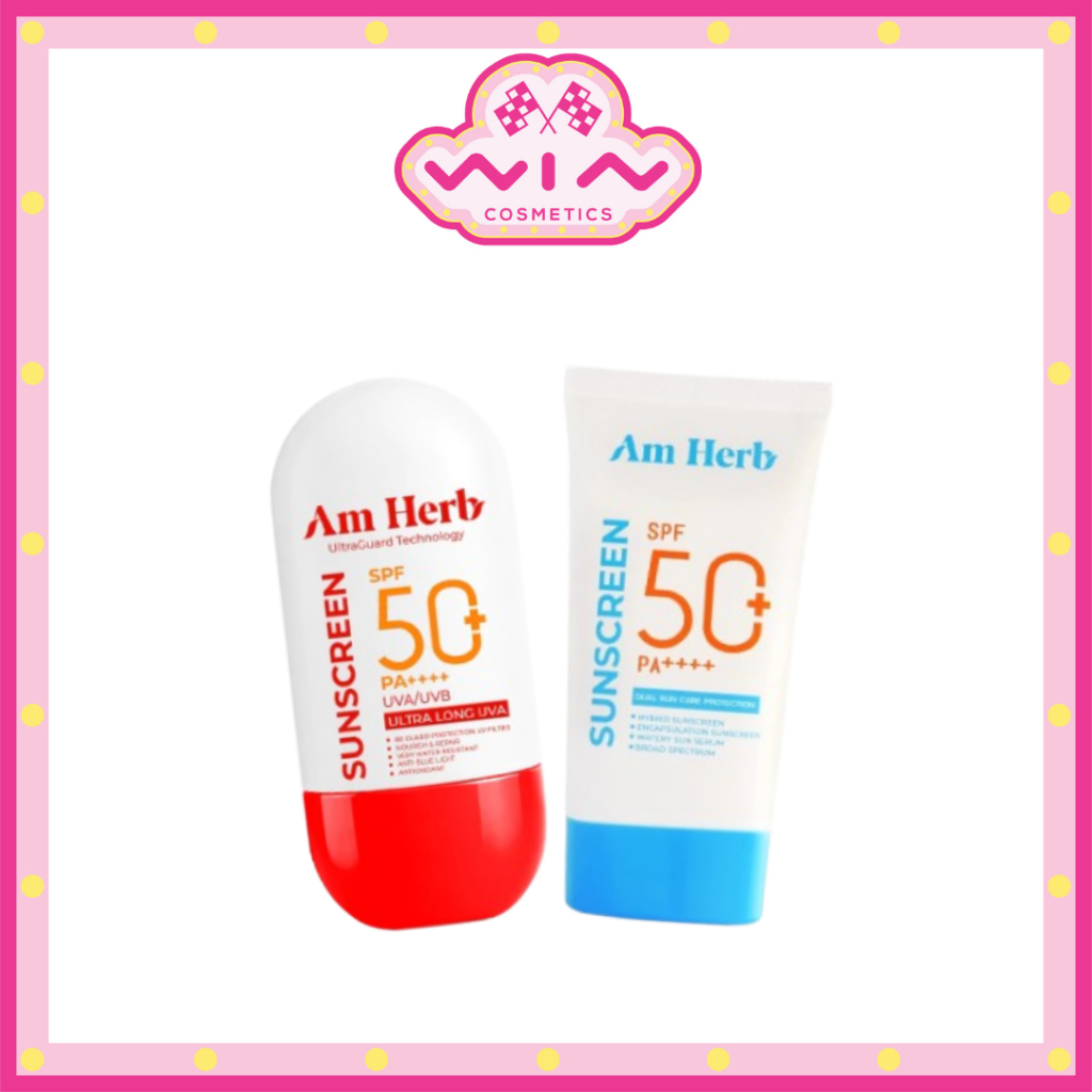 AM HERB อัมเฮิร์บ กันแดด สูตรกันน้ำ อัลตร้าการ์ด / กันแดดเนื้อเซรั่ม SPF50 PA++++ 30 มล. ครีมกันแดด