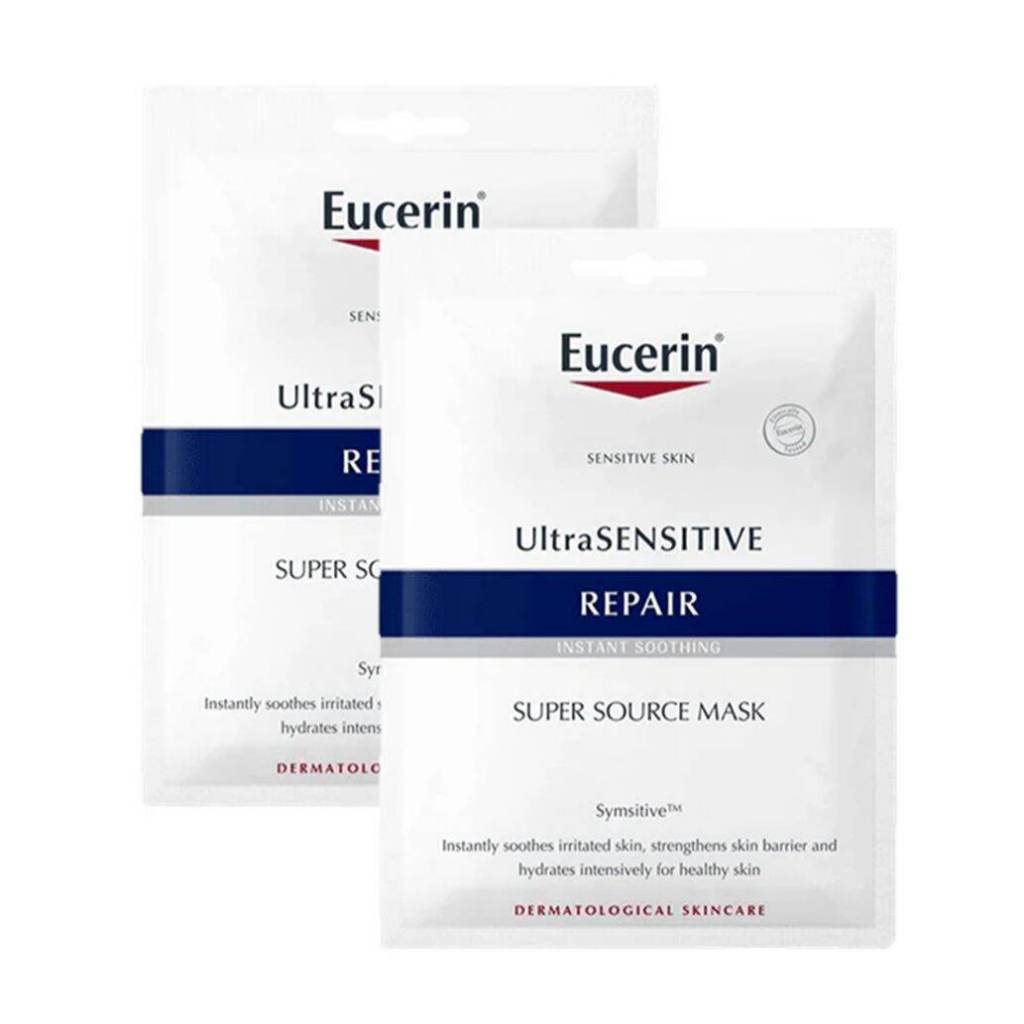 EUCERIN UltraSensitive Intensive Source Mask ยูเซอรีน อัลตร้าเซนซีทีฟ อินเทนซีฟ มาส์ก (2แผ่น)