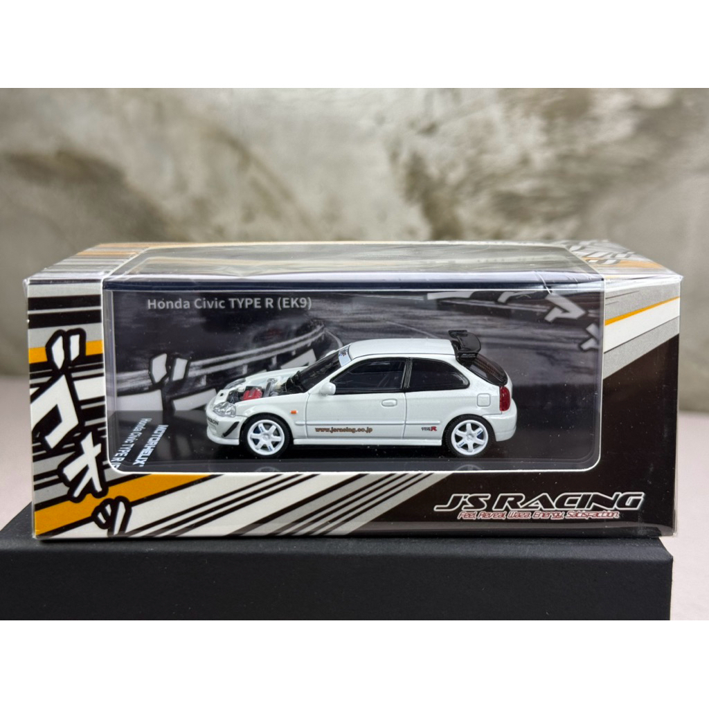 ▫️Honda Civic Type R EK9 J's Racing Livery White M65029 Scale 1:64 ยี่ห้อ Motor Helix