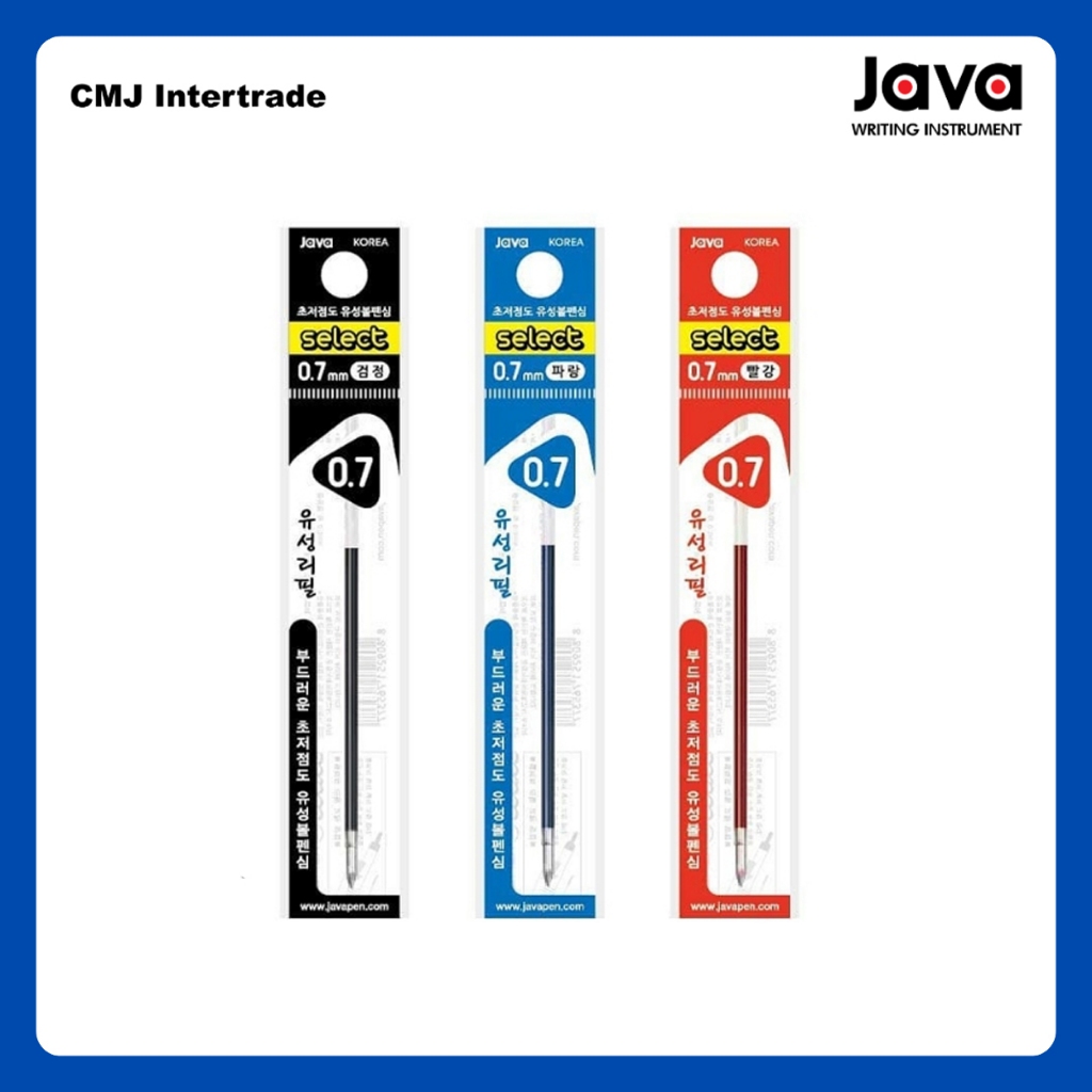 JAVA Select ไส้ปากกา 0.7 เซ็ตสามสี น้ำเงิน แดง ดำ