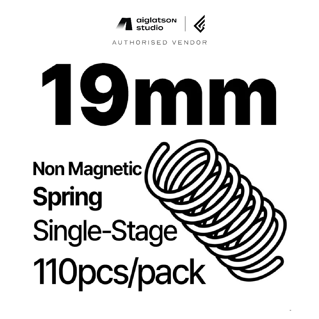 (ส่งด่วน) สปริงสวิตช์คีย์บอร์ด Geon Springs 19 mm Single-Stage Pingless MX Springs (1 แพค 110 ชิ้น)