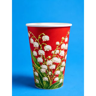 แก้วกระดาษชา/กาแฟ /เย็น 12 ออนซ์ 50 ใบ/ มีฝายกดื่ม/ขายแยกฝา/และแก้ว