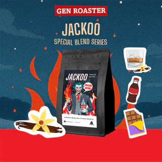 New Blend‼️เมล็ดกาแฟ Jackoo Light Roast Vanilla Rum Cola 200 g.