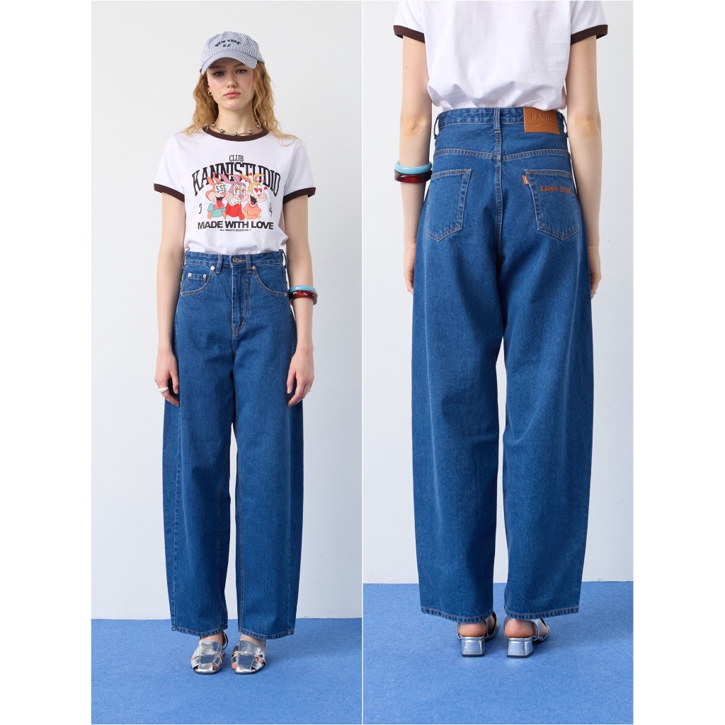 KANNI - COOKIE DENIM PANTS (Barrel Style)