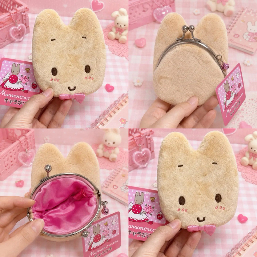 กระเป๋าใส่เหรียญ Sanrio ลิขสิทธิ์แท้ดีไซน์เป็นตัวละคร Marron Cream