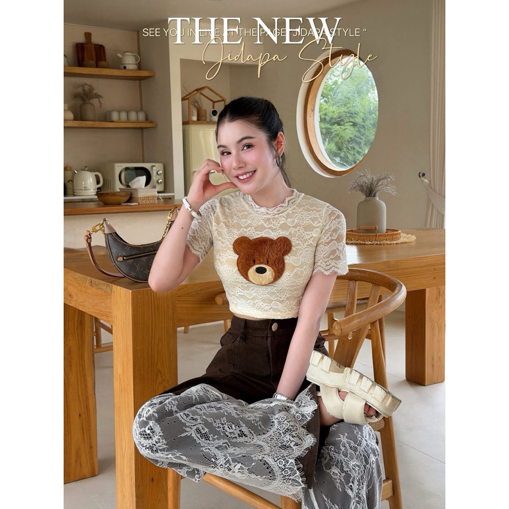 set 3 ชิ้น size L ร้าน jidapa ป้าย jidapa🤎🤎🐻🐻(ไลฟ์ 23/6/2569)🩵🩵