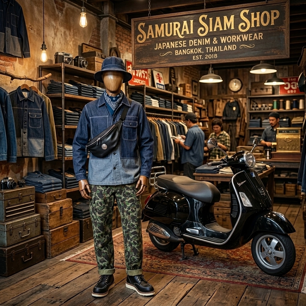 เสื้อเชิ้ต Utility Jacket Denim&Chambray Jail Pocket and Work Shirt