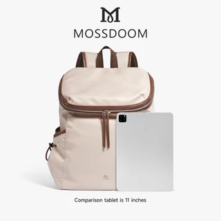MOSSDOOM Auvia Bag กระเป๋าเป้สะพายหลัง วัสดุผ้าไนลอน เบา ใส่โน๊ตบุ๊คได้ จุของได้เยอะ มีช่องด้านข้างกระเป๋า