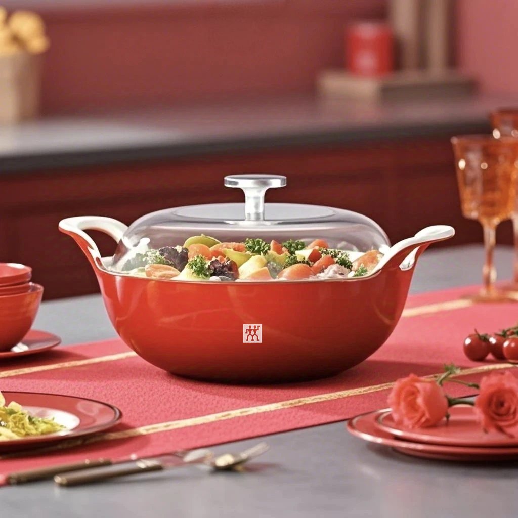 Zwilling 20cm Fortune Yuanbao pot soup pot stew pot stew pot porridge pot enameled cast iron pan