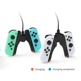 DOBE 4-in-1 Joy-con Charging Handle for Nintendo Switch OLED TNS-1180 กริปจอย แท่นชาร์จในตัว