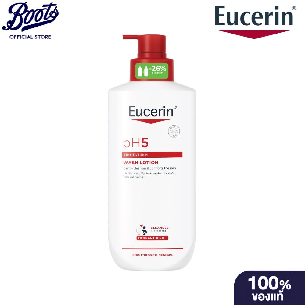 EUCERIN PH5 WASH LOTION FOR SENSITIVE SKIN 400 ML ยูเซอริน พีเอช5 วอช โลชั่น ฟอร์ เซ็นซิทีฟ สกิน 400 มล.