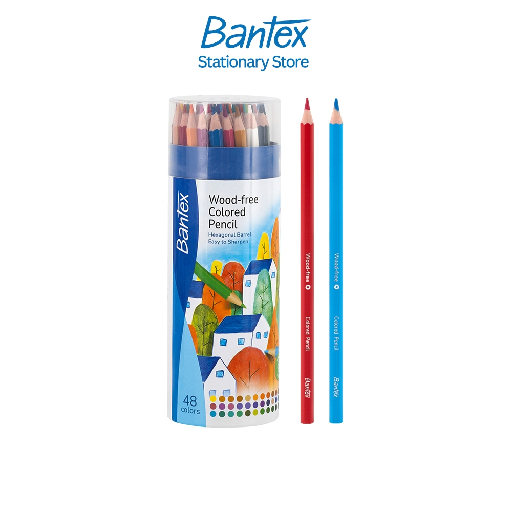 Bantex สีไม้ ดินสอสี คุณภาพดี ระบายลื่น 12/24/36/48สี เฉดสีหลากหลาย Color pencil