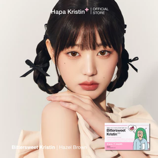 HapaKristin คอนแทคเลนส์ รายเดือน รุ่น Bittersweet Kristin สี Hazel Brown (2pcs/box) มีค่าสายตา Contact Lens