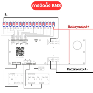 โซล่าเซลล์ BMS JIkong PB Series V19 8S 16S 48V 100A 150A 200A 300A โซล่าเซลล์, สำรองไฟ, รถบ้าน รองรับ Lifepo4 NMC Li-ion