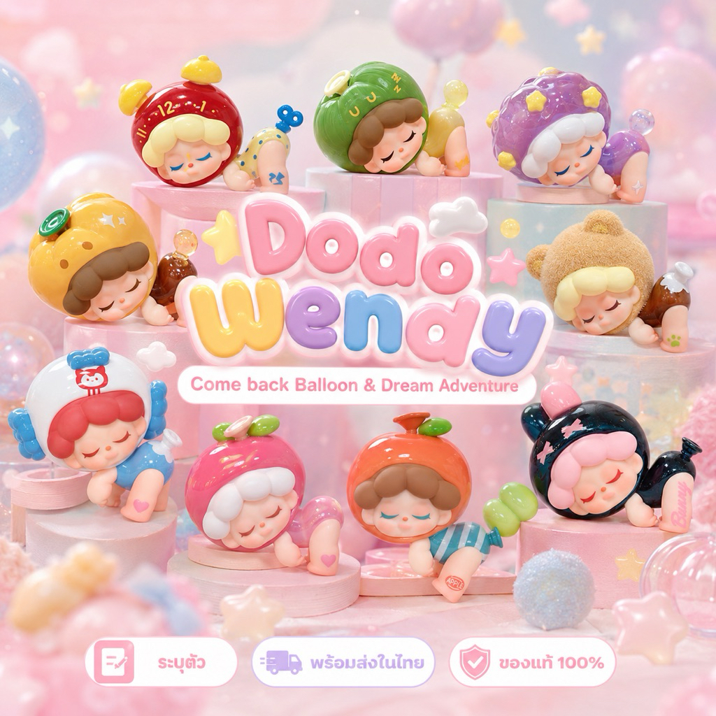 [ ระบุตัว : พร้อมส่ง ] Dodo Sugar Wendy - Come back Balloon & Dream Adventure V1 V2 มินิโมเดล เวนดี้