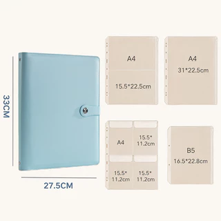 ใส่เอกสาร สมุดแฟ้ม A4/B5 แฟ้มสมุด Binder สมุดเก็บทะเบียนบ้าน หน้าภายในมีซิป ป้องกันฝุ่น-ชื้น ช่วยจัดเก็บเอกสารสำคัญ