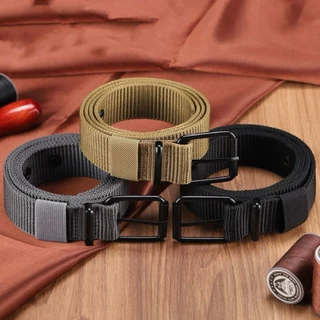 แฟชั่นเกาหลี สําหรับผู้ชาย เข็มขัดผ้าใบ เข็มขัดผู้ชาย (GC-214)ไนล่อน แบบเรียบง่าย เข็มขัดสำหรับผู้ชาย มี3สี