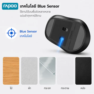 Rapoo M680 เมาส์ไร้สายมัลติโหมด Bluetooth 5.0/2.4G เชื่อมต่อได้ 3 อุปกรณ์ เสียงเงียบ พกพาสะดวก