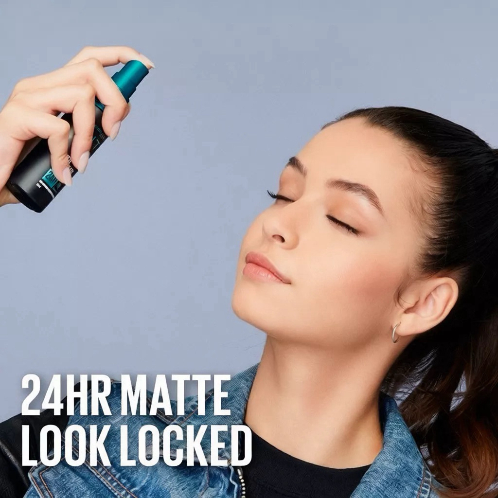 สเปรย์ล็อคเมคอัพสูตรแมตนานสูงสุด 24 ชม. Maybelline Fit Me Matte + Poreless Setting Spray 24H