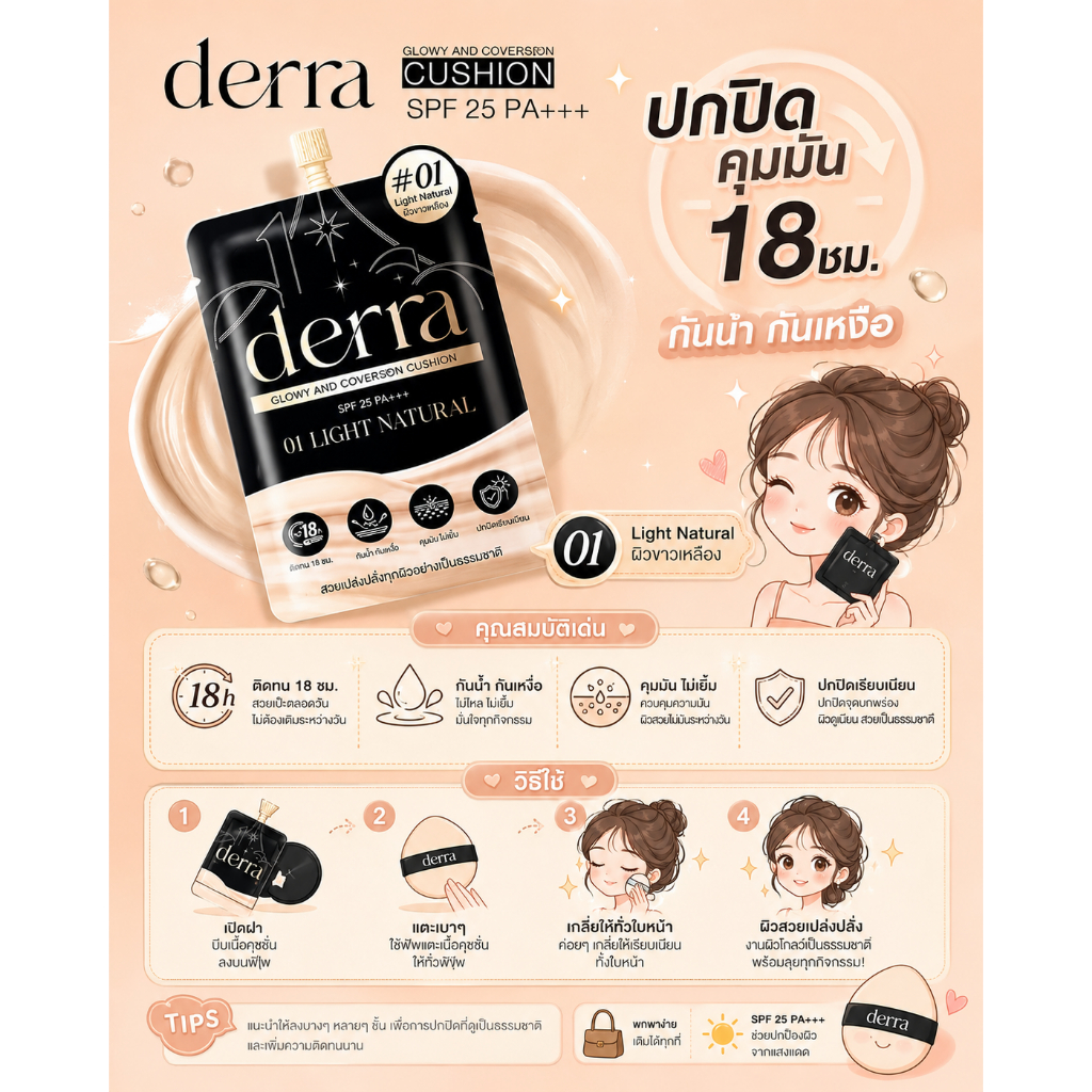 เดอร์ร่า คุชชั่น (มีขาย 2ขนาด) Derra Cushion รูปที่ 2