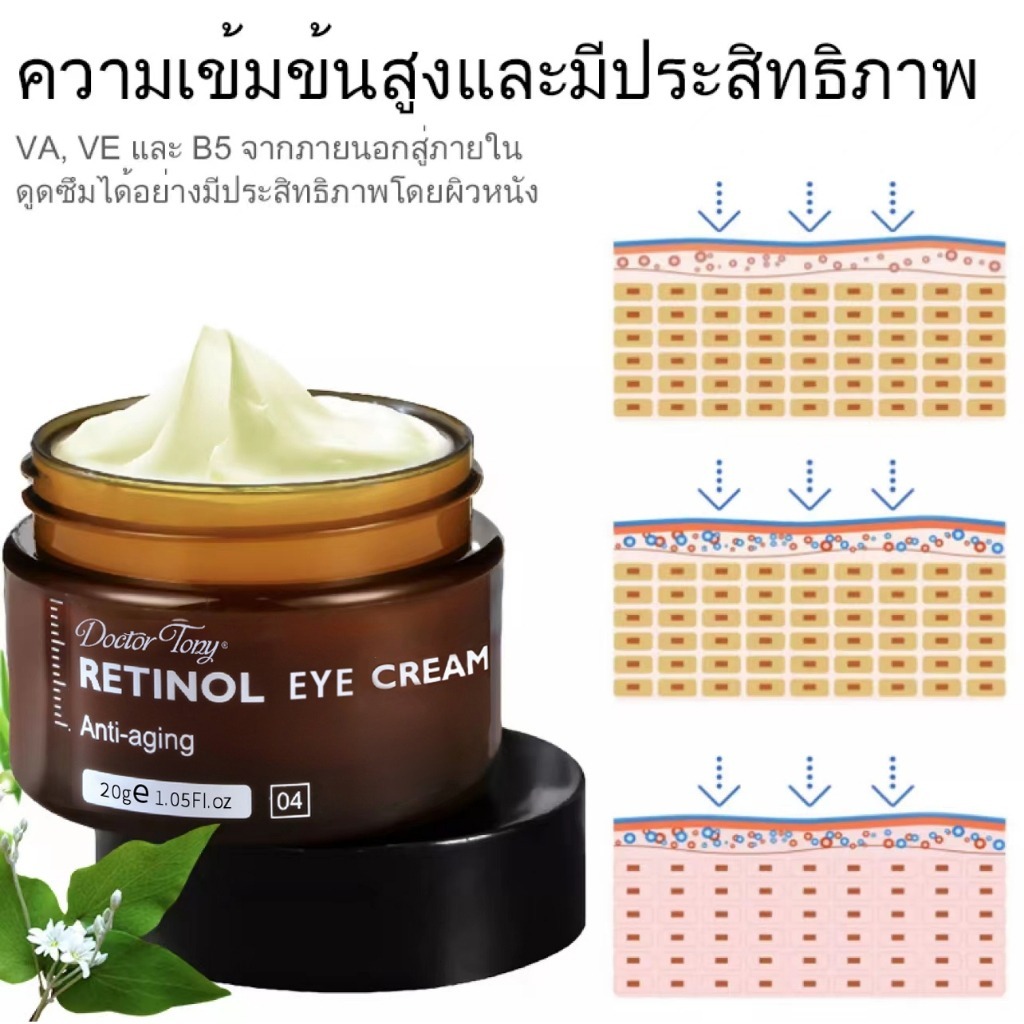 Retinol cream 20g นำเข้าจากญี่ปุ่นและเกาหลี รูปที่ 8