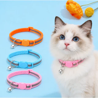 🐱 ปลอกคอแมว นิรภัย ปรับขนาดได้ นุ่มสบาย พร้อมกระดิ่ง ป้องกันการสูญเสีย สำหรับแมว สุนัขขนาดเล็ก