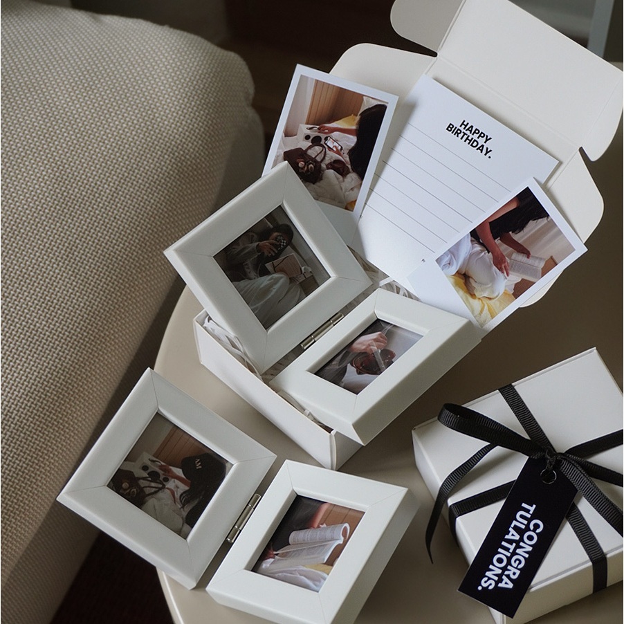 Pocket memory — เซ็ทกล่องของขวัญกรอบรูปมินิบานพับ