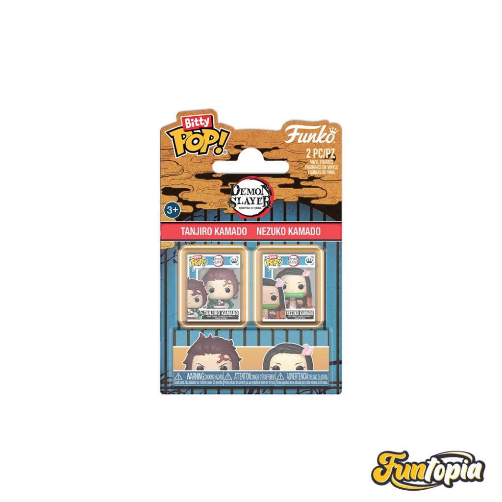 Funko Bitty POP! (93996) Tanjiro & Nezuko Bitty POP!: Demon Slayer by Funko (Pack 2)
