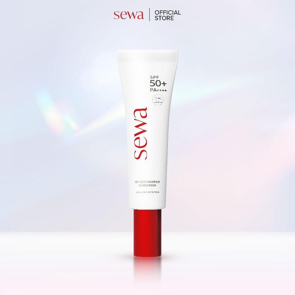 [ครีมกันแดด] SEWA UV Skin Barrier Sunscreen SPF50+PA++++ บำรุงผิวหน้า บางเบา คุมมัน กันสิว ผิวแพ้ง่าย 15 ML
