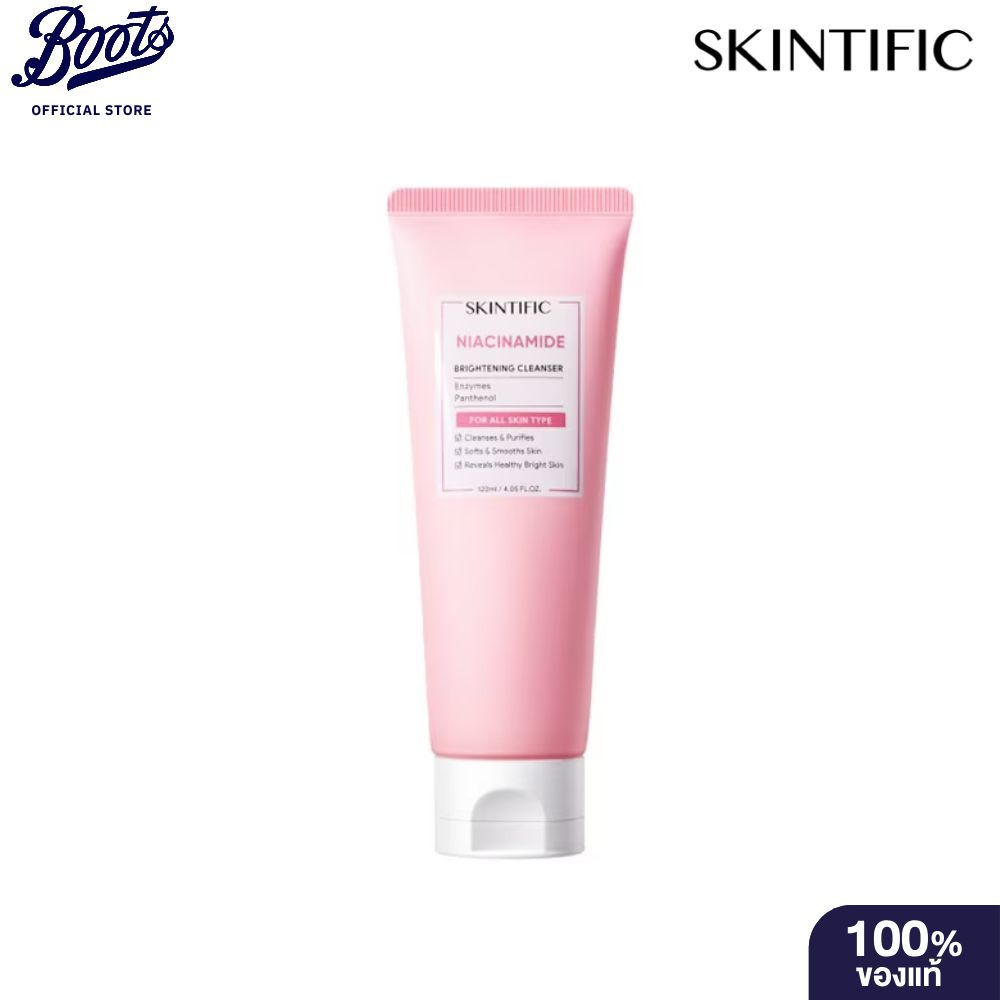 Skintific Niacinamide Brightening Cleanser 120 ml. สคินทิฟฟิค ไนอะซินาไมด์ ไบรท์เทนนิ่ง คลีนเซอร์ 12