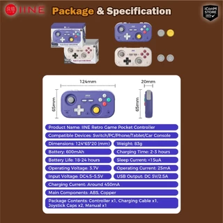 [ส่งทันที] IINE Pocket Game Controller จอย Switch 2/Phone/PC/Tablet [สินค้าแท้100% ผ่อน0% มีของแถม]