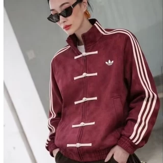 เสื้อแจคเกต​แต่งแถบข้าง​คอจีน​CNY