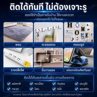 เทปกาวสองหน้าแบบนาโน เทปใสแรงยึดสูง ไม่ต้องเจาะผนัง ลอกออกไม่ทิ้งคราบ สำหรับออฟฟิศ โรงเรียน และงาน DIY