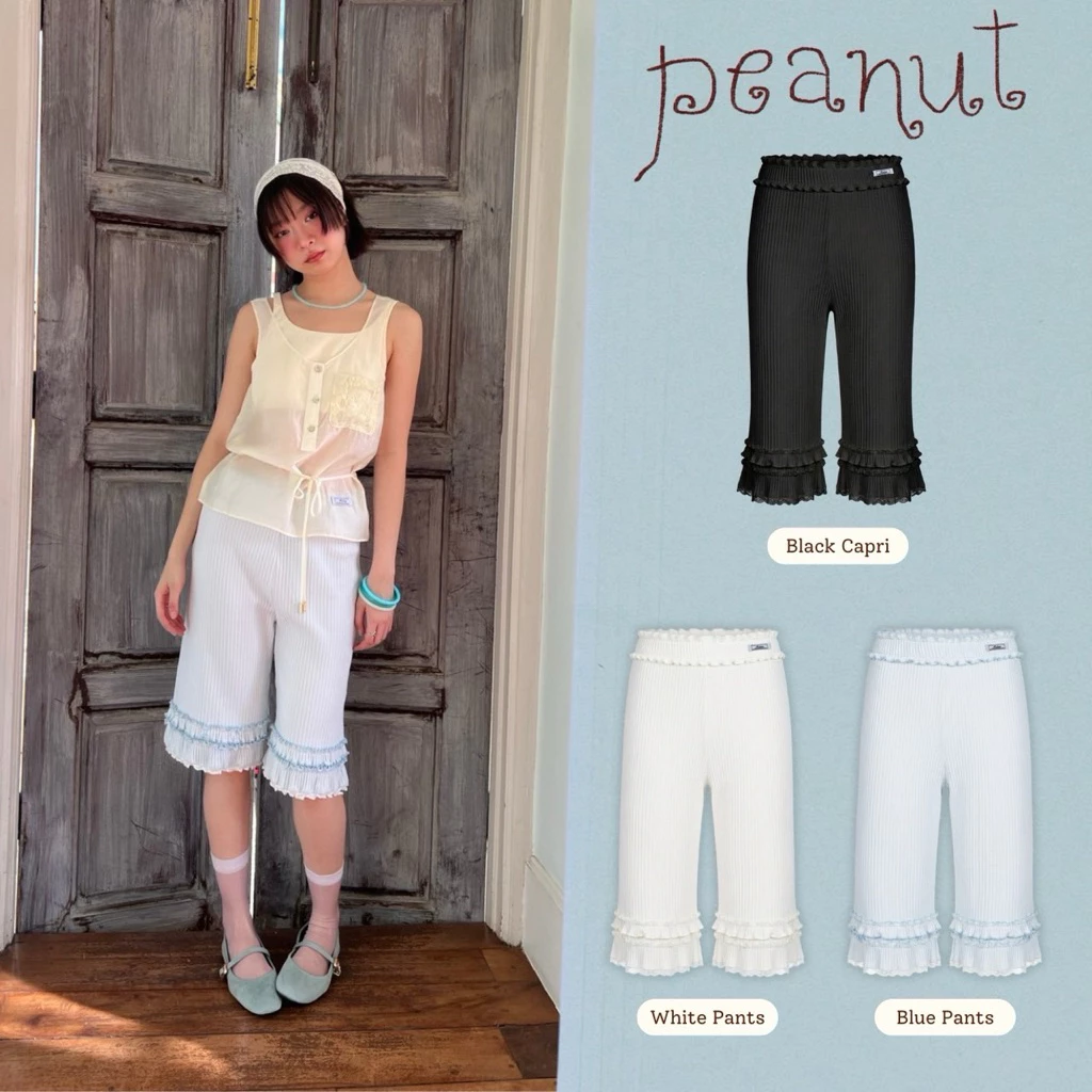 PEANUT LEGGING(Black)&PANTS (White•Blue)