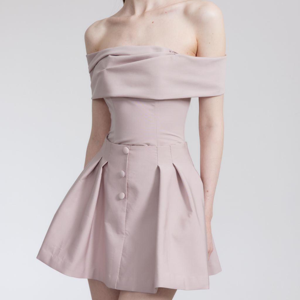 CHER’Z – SS2603 เสื้อโอบไหล่ผ้า Taffeta