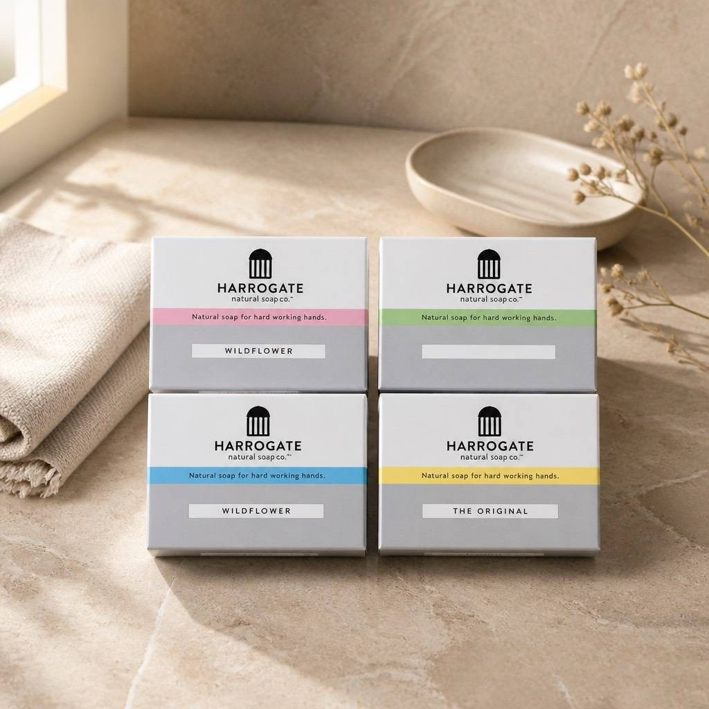 สบู่ก้อน Harrogate sulphur soap สบู่เพื่อทำความสะอาดและเพื่อผิวพรรณที่ดี ผลิตจากประเทศอังกฤษ